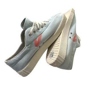 Tretorn Blue/Pink Canvas Sneakers